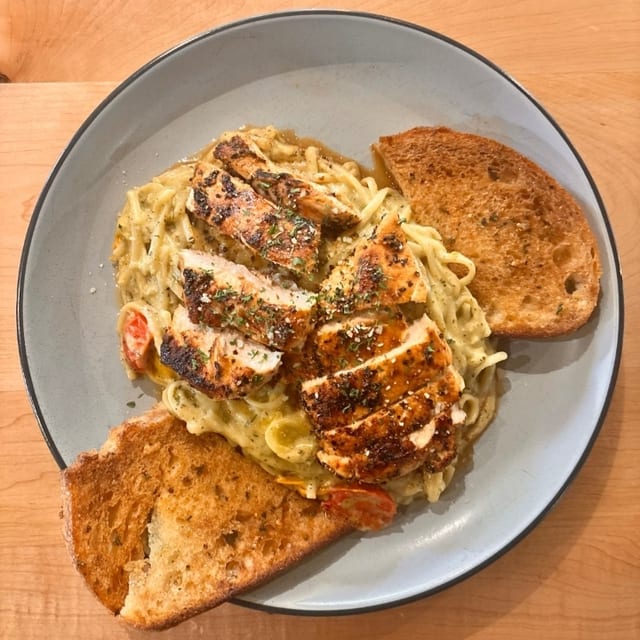 Pesto Cream Pasta.