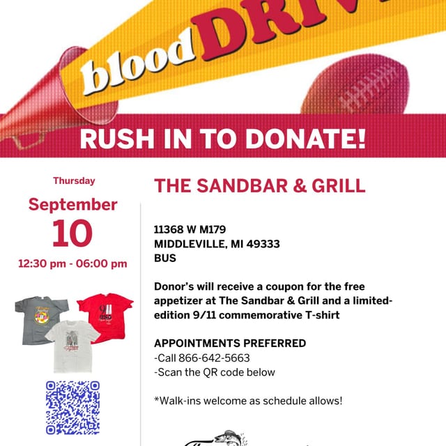 Upcoming Blood DRIVE