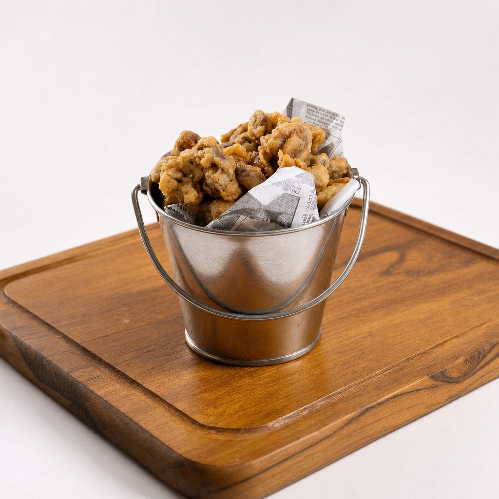 Beer Battered Mushrooms.