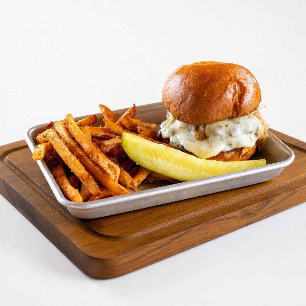 The Deluxe Cheeseburger.