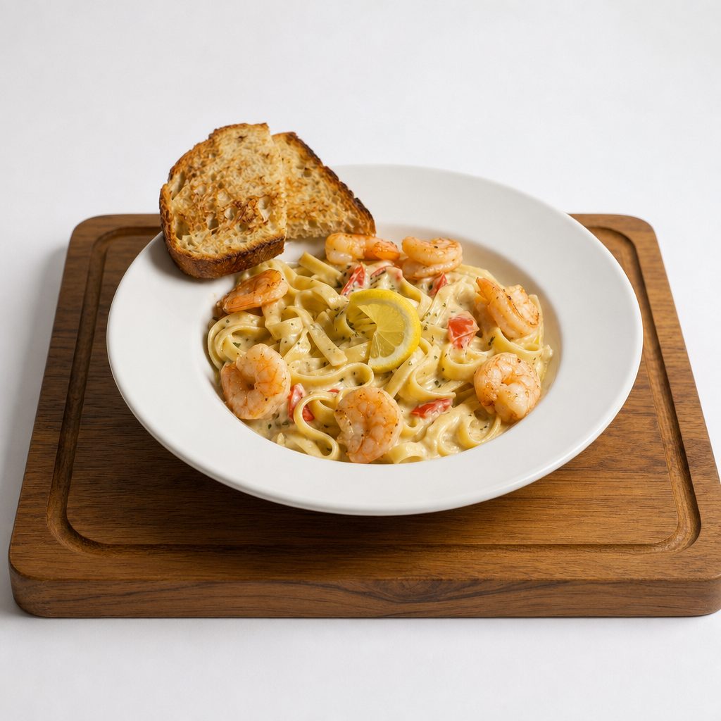 Shrimp Alfredo.