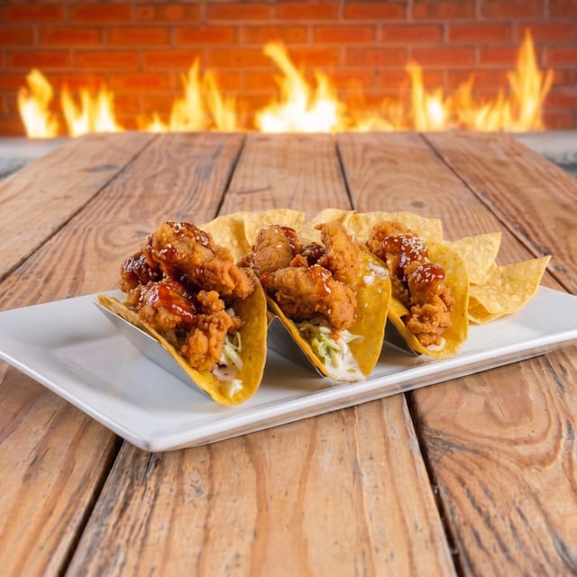 Bang Bang Shrimp Tacos.