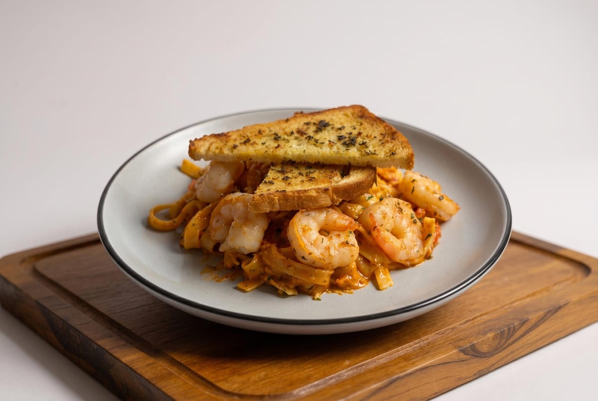 Cajun Shrimp & Crawfish Pasta